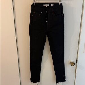 Re/Done Women's Black Skinny Jeans